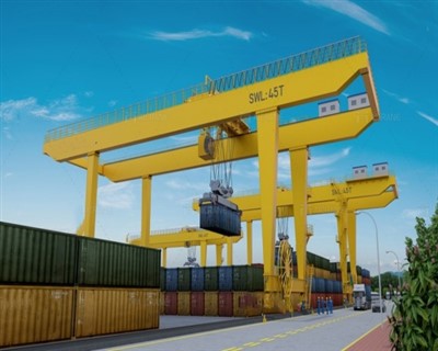 Kancalı Çift Kirişli Gantry Vinç