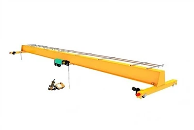 Motor donanımlı tek kiriş köprü vinç